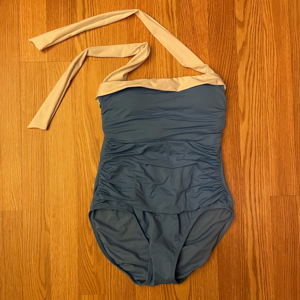 Ralph Lauren One Piece Swimsuit Blue Size 4